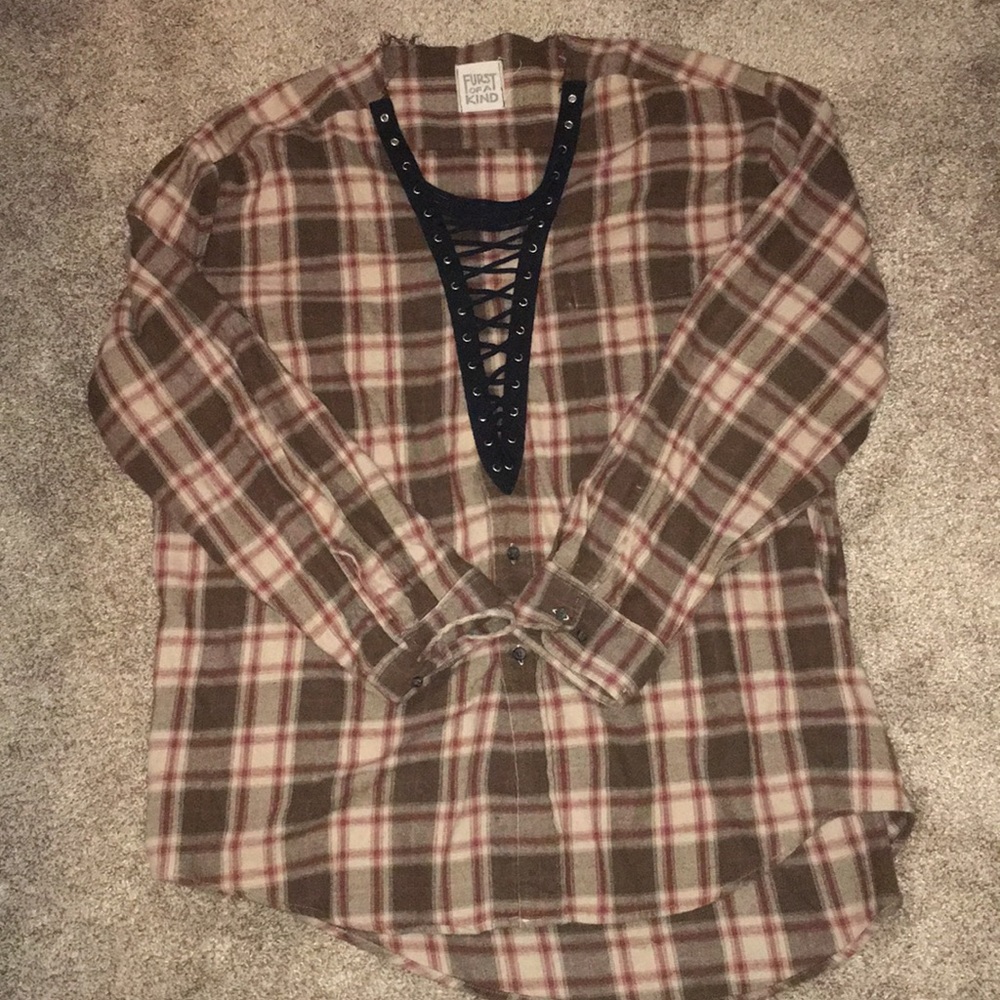 LF FURST OF A KIND tie up flannel